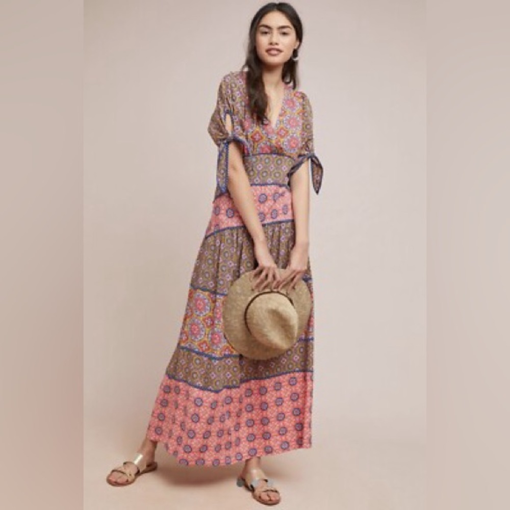 Maeve Eder Boho Long Dress Sz 4